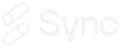 Sync all white logo